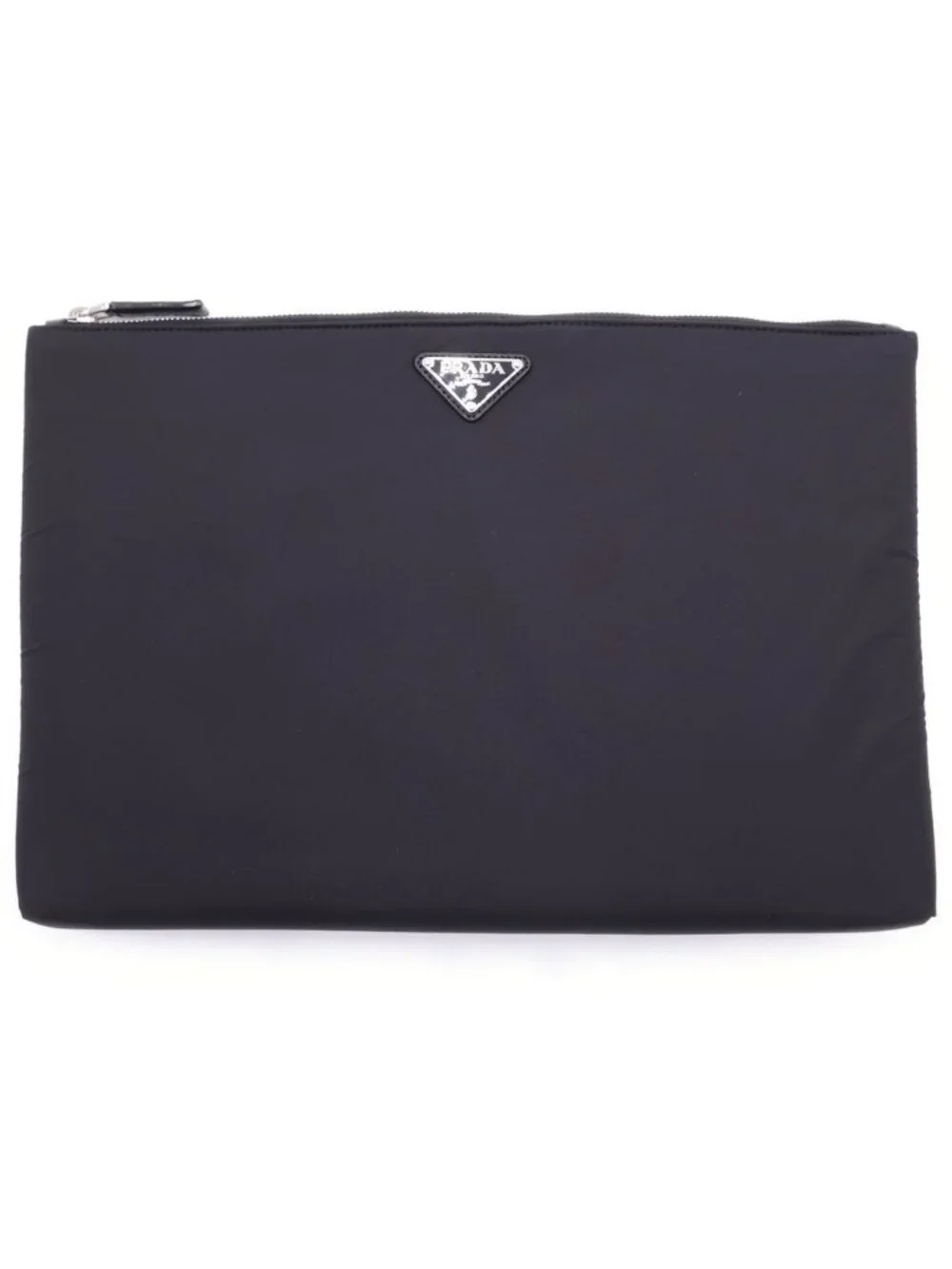 Prada Tessuto Nero Nylon Clutch Pouch Black